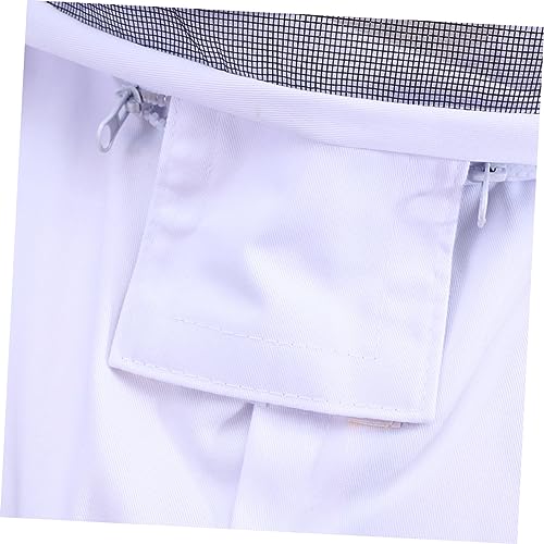 Professional Beekeeping Suit Full Body Anti- Space Suit Veil White XXL