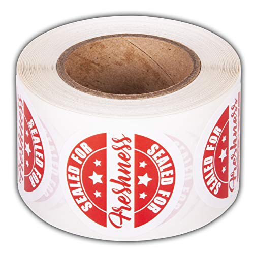 Food Delivery Tamper Evident Sealed for Freshness Labels - 500 Adhesive Stickers for Safe Food delivery (2" Circles) - size: Circles 2" - 500 Pack