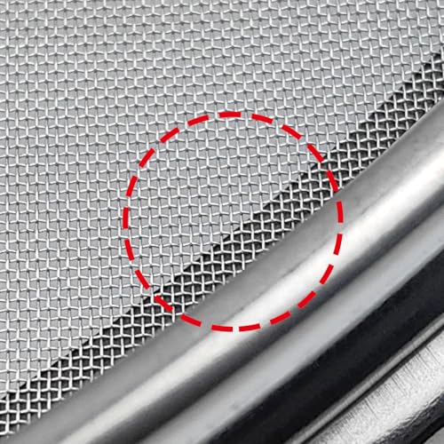 50 Mesh Lab Sieves 12" Diameter 304 Stainless Steel Wire Cloth Test Sieve for Industrial Laboratory Home - size: 50 mesh