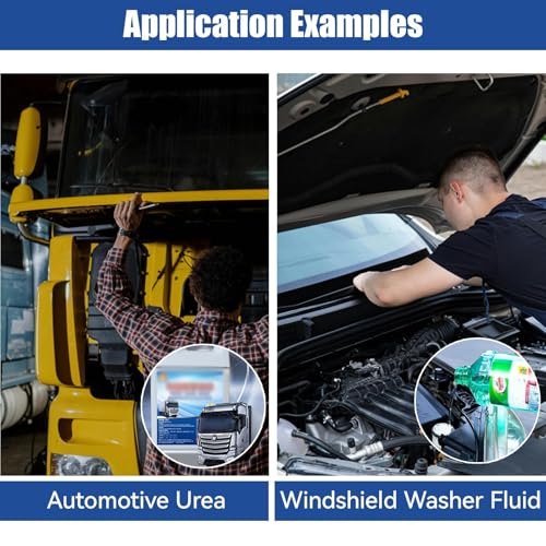 5-in-1 DEF Antifreeze Refractometer Coolant Tester with ATC Hydrometer Kit for Automotive Antifreeze Diesel Exhaust Fluid Ethylene Glycol or Propylene Glycol Based Windshield Washer Fluid Battery Acid