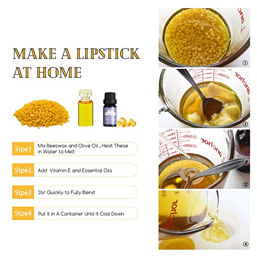 TRINIDa Yellow Beeswax Pellets 20lb, Organic Bees Wax for DIY Candles, Beeswax for Candle Making, Skin, Body, Face, and Hair Care, Lotions, DIY Creams, Lip Balm and Soap Making Supplies - color: yellow 20lb
