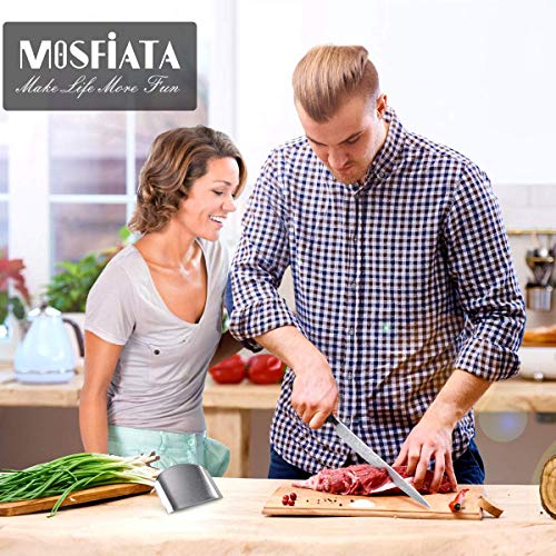 MOSFiATA Chef Knife 10 Inch Super Sharp Professional Kitchen Knife with Finger Guard in Gift Box, German High Carbon Stainless Steel EN.4116 Cooking Knife with Micarta Handle - style: 10 inch chef knife