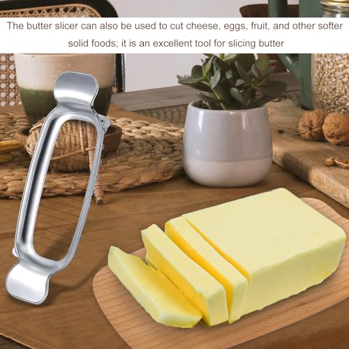 Stainless Steel Cheese Cutter and Butter Slicer - Multifunctional Kitchen Food Tool for Block Cheeses and Butter - style: Butter Slicer