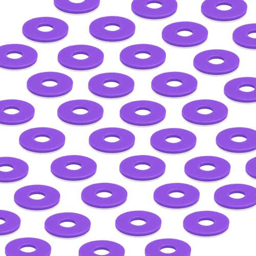 12Dopamine color Silicone Gaskets Washers Seals for Cap Swing Flip Top Bottle for Home Brew Beer Soda Bottle Sealing(flat,no cover) (Neon Purple) - color: Neon Purple