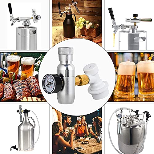CO2 Mini Keg Charger Dispenser Cornelius Keg Mini Gas Regulator 0-60PSI Homebrewing