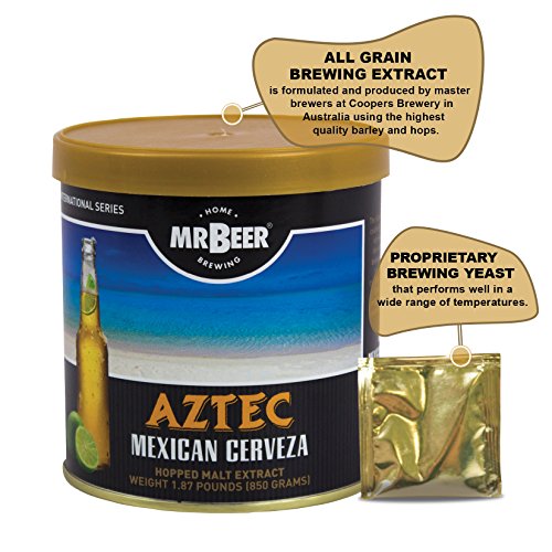 Mr. Beer Aztec Mexican Cerveza 2 Gallon Homebrewing Refill - style: Aztec Mexican Cerveza