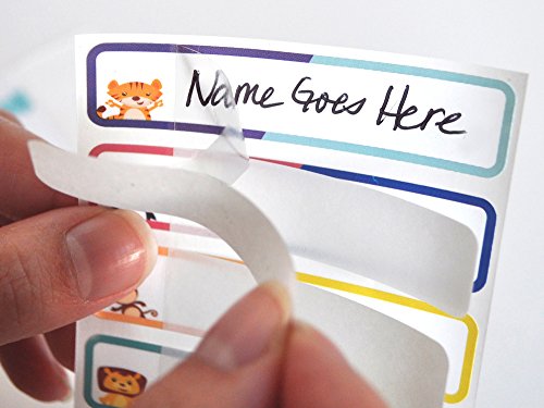Bottle and Food Labels, Write-On, Freezer Safe, Self-Laminating, Waterproof Kids Name Labels for Baby Bottles, Sippy Cup for Daycare School, Dishwasher Safe (Playful Patterns) - color: Playful Pattern