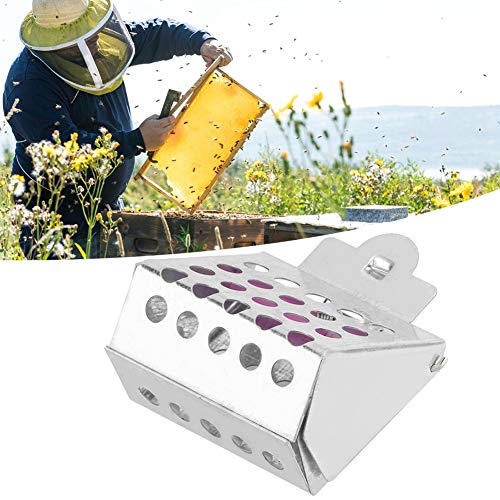 Efficient Galvanized Bee Catcher Clip - Essential Beekeeping Equipment, 2 Bee Queen Cages for Catching Bees