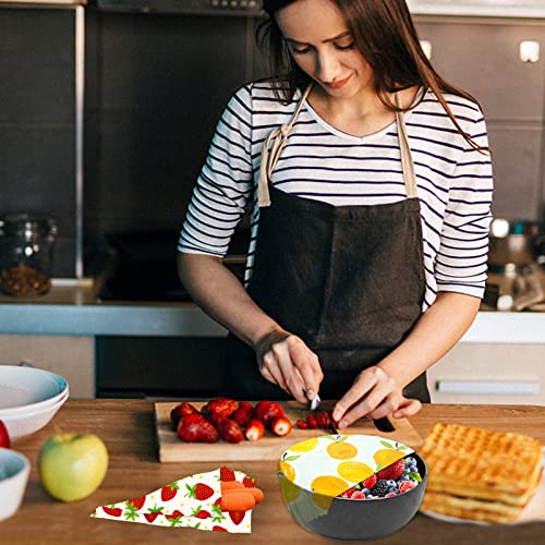 Reusable Beeswax Wrap - 9 Pack, Beeswax Wraps for Food, Eco-Friendly Beeswax Food Wrap, Organic, Sustainable, Biodegradable, Zero Waste, Plastic-Free Food Storage (Orange | Strawberry | Blueberry) - size: 1L Orange | 3M Strawberry | 5S Blueberry