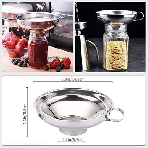 Canning Funnel for Kitchen Use, Wide Mouth Funnel for Mason Jars, Large Canning Funnels for Filling Bottles