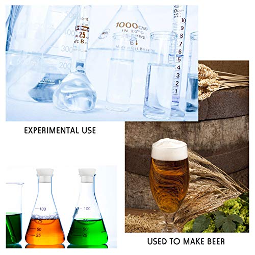20 Pieces Foam Stopper Plastic Foam Plug 50mm Openings for Tubes and Flasks, Beer Making, Yeast Starter