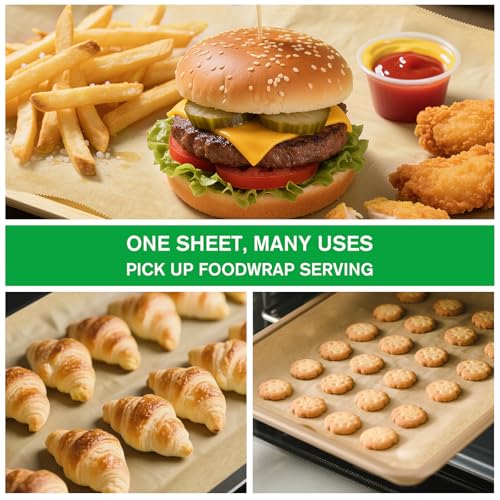 EcoDispose Precut POP UP Deli Paper Sheet Pack of 200, Interfolded Heavy Paper for Food Wrap and Serving (15" x 10-1/2", Kraft) - color: Kraft, size: 15“x10.5”inch