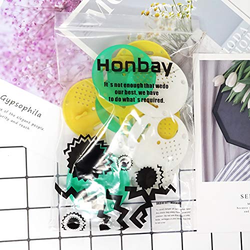 Honbay 12PCS Plastic Bee Nest Door Entrance Disc Round Beehives Vent Bee Hive Nuc Box Entrance Gate Bee Nest Door Beekeeping Tools