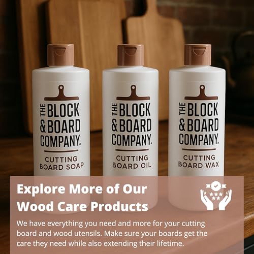 The Block & Board Company Specialist Board Cutting Board Scrub Brush Food Grade Cleaning Brush | For Wood, Stone, Butcher Block, Countertop & Utensils - size: 0.4"L x 3.9"W