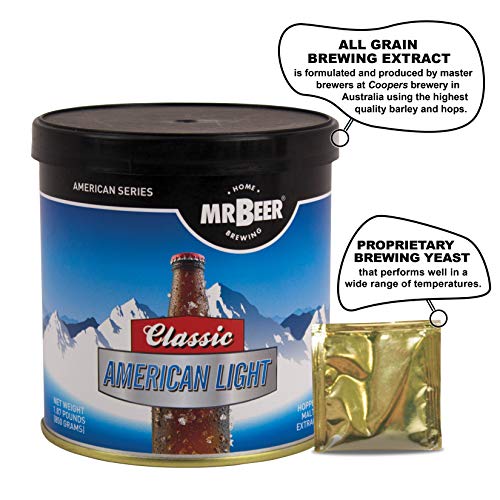 Mr. Beer Classic American Light 2 Gallon Homebrewing Refill - style: Classic American Light