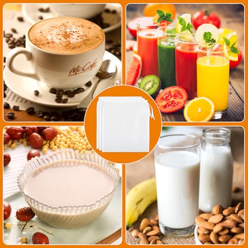 3 PCS Cheese Cloth Bag for Straining, 12 x 12 Inch Reusable Nut Milk Bag, Cheesecloth Bags for Straining, Fine Mesh Strainer Bags for Nut Milk, Juice, Coffee & Cheese Making - size: 3 PCS - 12x12 Inch