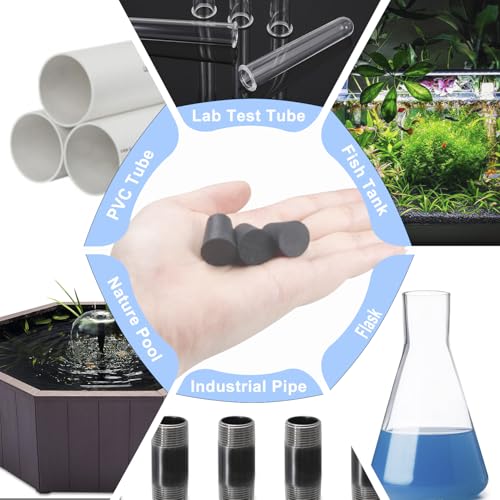 12pcs Lab Rubber Stoppers for Lab Tube 00# Hole Stopper | 11x15x20mm Stopper Size Black Tapered Shaped Solid Rubber Stopper - size: 00# Black