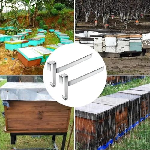 2pcs Beehive Frame Perch Stainless Steel Beehive Holder Stable Bee Hive Supplies Multifunctional Rustproof Beekeeping Supplies