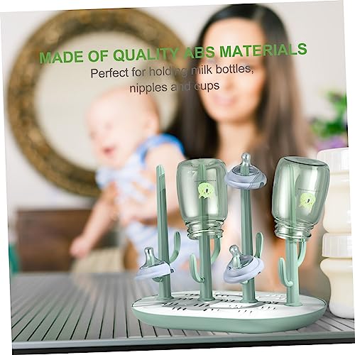 Toddmomy Plastic Bottle Drying Rack Space-Saving Organizer for Milk Bottles and Pacifiers Durable Material Easy to Install and Clean for Feeding Accessories