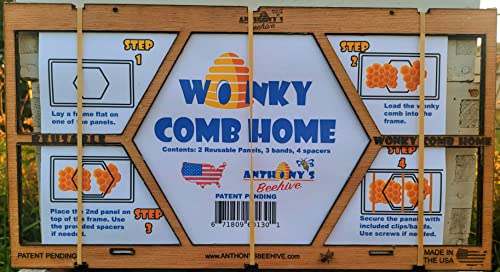 Anthony's Beehive NEW Essential Beekeeping Tool for Easily Securing Hive Cut Outs, Reusable, Wonky Comb Holder, 2 Pairs