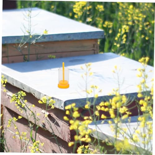 Toddmomy Marking Bottle with Long Plunger Bee Marking Kit for Beekeeping Identification 1.77X1.77X3.93 Inch Queen Marker Tool