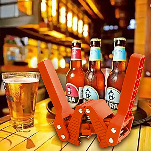 Beer Bottle Capper and Caps Kit, Crown Bottle Cappers Tool With Magnet for Bottle Capping, Red Baron Home Brew Hand Bottles Capper with 150 Crown Caps for Bottling (Beer Bottle Capper)