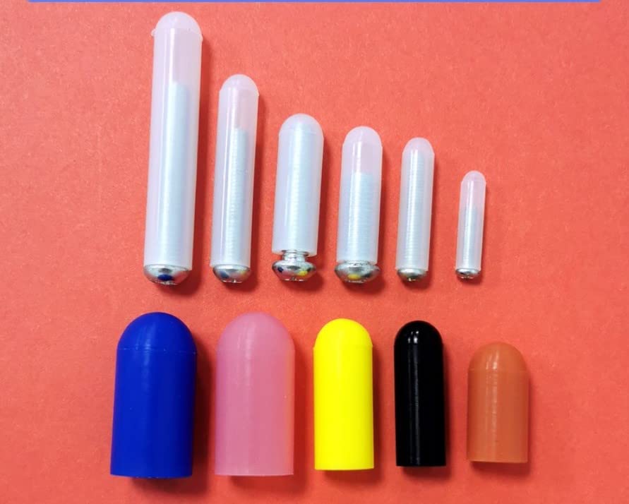Othmro 25pcs Silicone Protective Round Rubber End Caps, 13.5x17x28mm/0.53x0.66x1.10 inches (ID x OD x H) Random Color End Cap Cover Screw Thread Protectors - size: 25pcs 13.5*17*28mm