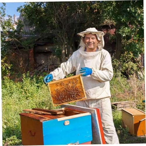 Beekeeping Suit, Practical Portable Lightweight Bee Keeping Suit Breathable Bee Jacket with Veil Hat for Men & Women Keeper for Men Beekeeping