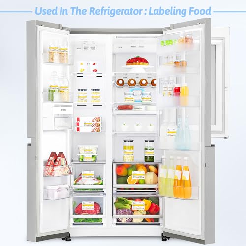 Restaurant Quality Shelf Life Food Rotation Labels Vinyl, 2” x 3” Self-Adhesive Removable Freezer Food Labels, Perfect for Reusable Containers, Easy to Remove, Food Safety Date Sticker (8 PCS) - style: 8 PCS