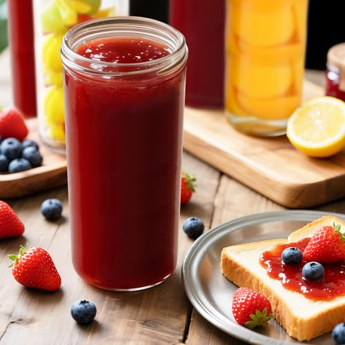 32oz Wide Mouth Mason Jars 2-Pack with Airtight Lids, Glass Canning Jars for Meal Prep, Overnight Oats, Jam & Food Storage, BPA-Free Clear Glass Jars for Canning, Fermenting & DIY Crafts