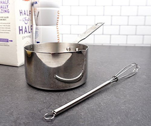 RSVP International Endurance Stainless Steel Measuring Pan Scoop, 2 Cups | Dry or Liquid | Baking or Cooking | Perfect for Feeding Pets, Cat Dog Food, Bird Seed, etc. | Dishwasher Safe - size: 2 Cups