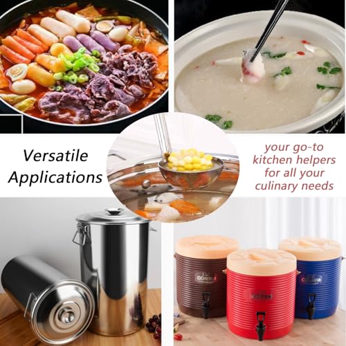 3-Pack Stainless Steel Soup Ladle Set with Hooked Long Handle 1 oz | 1 ounce serving capacity, sauce and gravy use, stew and soup serving, dishwasher safe build, comfortable hooked grip - size: 1 oz