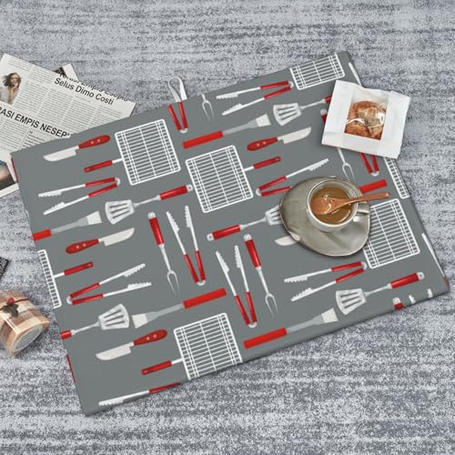 Barbecue Tools Dish Drying Mat For Kitchen Counter, Super Absorbent Microfiber Dish Drying Pad, Kitchen Gadgets For Easy Clean Multi-Use Large 18"x24" - color: Barbecue Tools