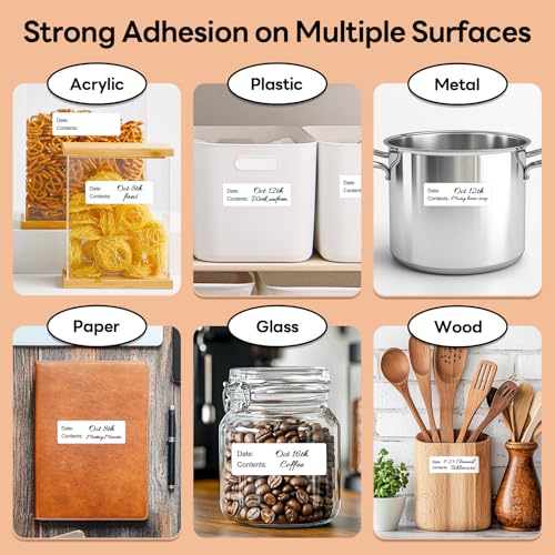 1" x 3" Freezer Labels, 500 PCS Removable Food Storage Stickers, Waterproof & Oil-Resistant Write-On Freezer Labels for Kitchen, Refrigerator, Meal Prep, and Containers, TRSTGIX - size: 1''*3''-Black-500 Labels