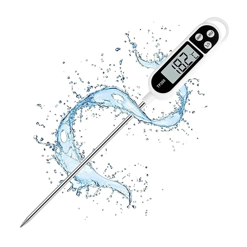 Candy Thermometer Digital Instant Read for Meat Kitchen Cooking Food Oil Deep Fry BBQ Grill Smoker (1, 9.4in) - size: 9.4in