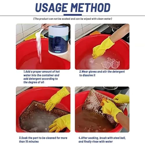 Cleaning Powder, Cleaning Powder, Powerful Kitchen All-Purpose PowderCleaner, Heavy Oil Stain RemovalPowder, Powerful Multifunctional Cleaner (1)