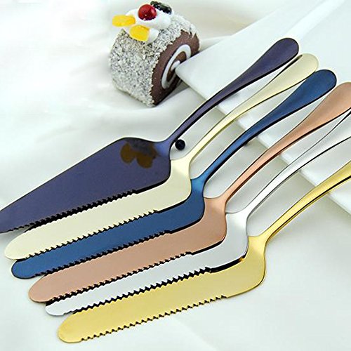 2 pack 304 Stainless Steel Cake Spatula,Pizza Cheese Knife,Butter Scraper,perfect Baking Tools (Rose Gold) - color: Rose Gold
