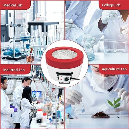 Heating Mantle Fisatom, 125ml up to 300 °C for Round-Bottom flasks with a Diameter of 69 mm. Electric Temperature Control. - size: 125ml