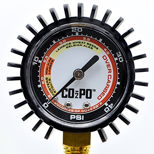 CO2PO High Pressure Machined Brass Double Body CO2 Regulator