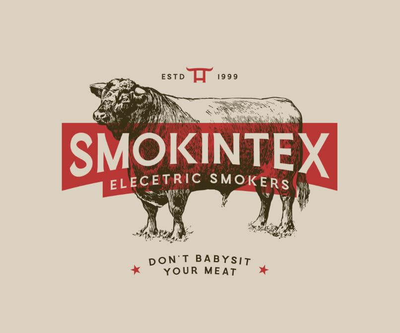 SmokinTex 'The OG' Electric Smoker - Spacious & Insulated Stainless Steel Meat Smoker with 700W Heating, & Temperature Control for BBQ, Jerky, Vegetables - size: 70 lb.