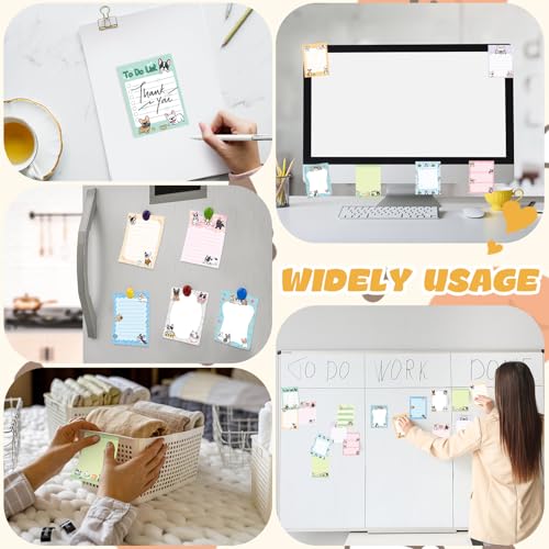 Chiisong 12 Pcs French Dog Sticky Notes Kawaii Notepads 3x4 Inch Adhesive Dog Gifts for Frenchie Lovers to Do List for Memo Reminder for Office Home Supplies Christmas Small Gift - style: Dog