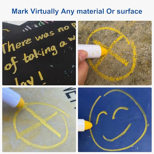 Sipa Permanent Solid Paint Markers, Twist Long-Lasting Paint Pens for Window, Wood,Metal and Glass Marker, 1 Pack (Yellow) - color: Yellow