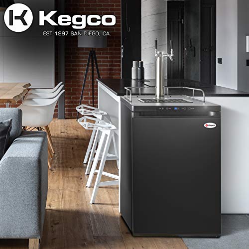 Kegco Keg Dispenser - color: Black, size: 2 Tap