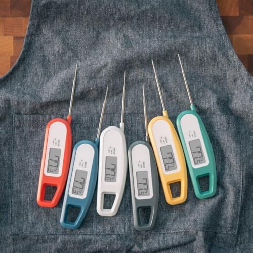 Lavatools Javelinยฎ Ultra-Fast 3-Second Digital Instant Read Meat Thermometer for Grill and Cooking, 2.75" Probe, Compact Foldable Design, Large Display, IP65 Water Resistant, NSF Certified โ Ube - color: Ube