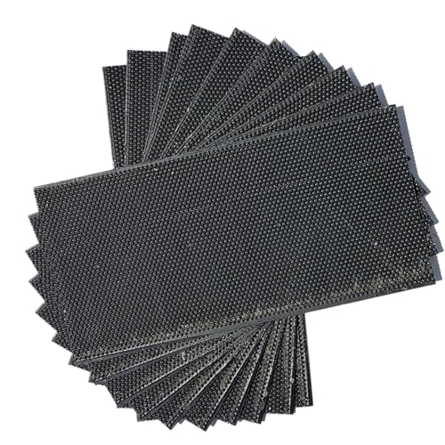 30pcs/Pack Plastic Foundation Sheet for Bee Frame Wax Coated Foundation Sheet Beehive Frame Foundation Sheet Beekeeping Supplies Cell Size 5.4mm (Deep Size: 425 * 212mm) - size: Deep Size: 425*212mm