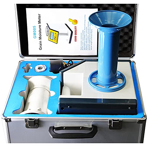 Grain Moisture Meter High Precision Grain Moisture Tester with Temperature Compensation Seed Moisture Meter for 24 Grains including Wheat, Soybean, Coffee and More - color: Test 24 Grains