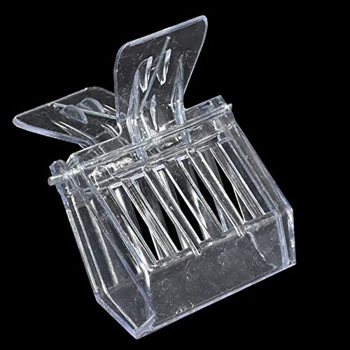 12 Pack Bee Queen Cage Catcher Clips Transparent Plastic Bee Queen Clips Beekeeping kit (12 Pack)