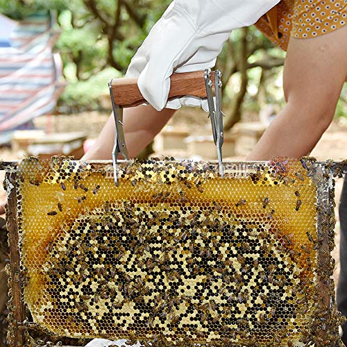 Wooden Handle Multifunction Bee Hive Tool Beekeeping Equipment Bee Frame Grip Tool Supplie(Frame Grip) - color: Frame Grip