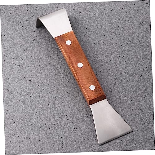 Stainless Steel Beekeeping Box Scraper with Wooden Handle Durable Bee Tool for Easy Honey Extraction and Hive Maintenance Essential Beekeeping Scraper for Every Beekeeper