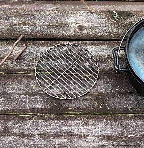 CAMPINGMOON Round Roasting Baking Steaming Cooling Rack Cooking Grid Grill Stainless Steel Fits for Dutch Oven (Diameter φ6.7inch, W17) - color: Dia 6.7 inches, W17